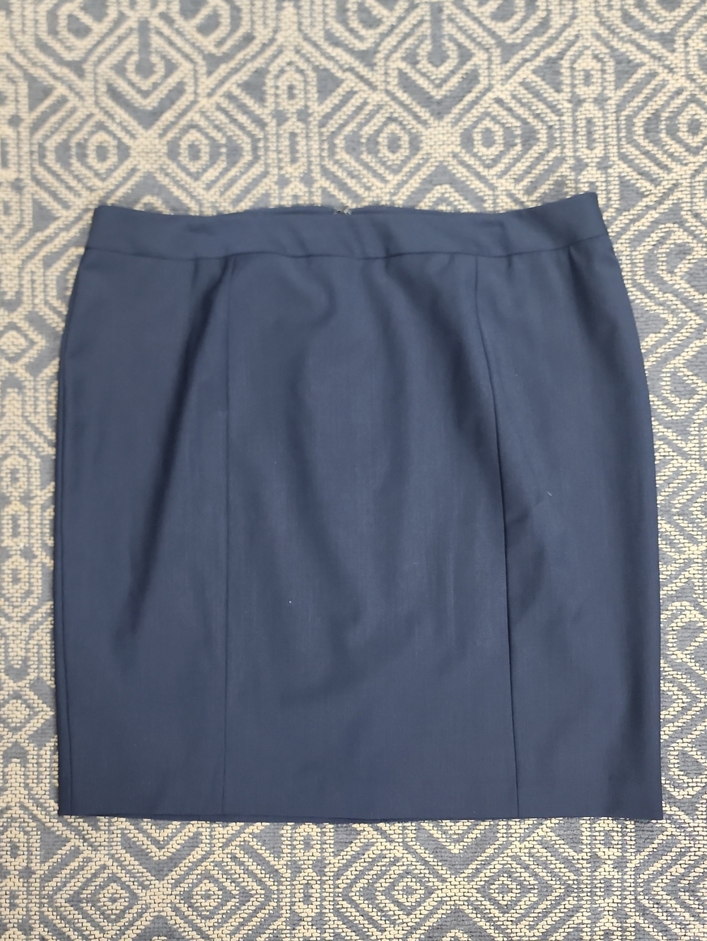 Talbots Wool Blend Dark Navy Skirt New With Tags
